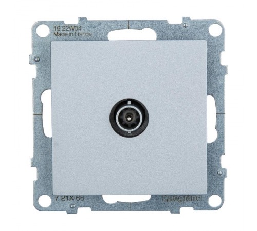 SUNO Розетка ТВ оконечная 10дБ 0-862 МГц. Цвет "Алюминий"  721366  Legrand