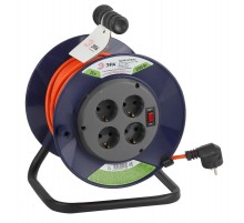 Удлинитель силовой ЭРА RPx-4es-3х1.0-20m на п. катушке c/з 4 гн 20м ПВС 3х1  Б0043054  ЭРА