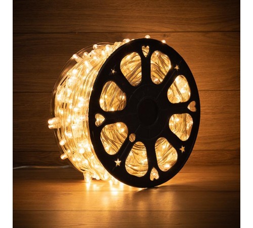 Гирлянда "LED Клип-лайт" 12 V, прозрачный ПВХ, 150 мм, цвет диодов теплый белый  325-156  NEON-NIGHT