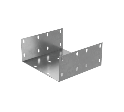 Соединительная пластина усиленная П-образная для лотка 80х200 мм "ПЛЮС" INOX304  SPUplus80-200 INOX304  КМ - профиль