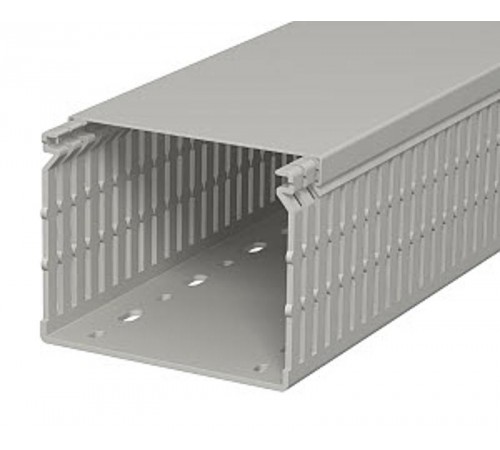 Распределительный кабельный канал LK4 N 80x100x2000 мм (ПВХ,серый) (LK4 N 80100)  6178233  OBO Bettermann