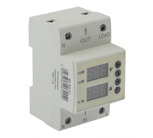 Реле контроля напряжения и тока PRO NO-903-42 РКНТ-1 63А эл. дисплей  Б0050658  ЭРА