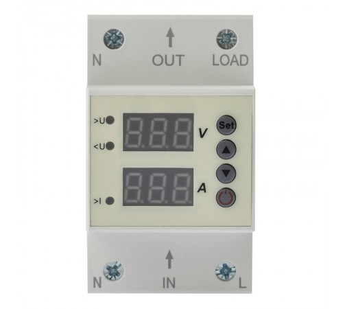 Реле контроля напряжения и тока PRO NO-903-42 РКНТ-1 63А эл. дисплей  Б0050658  ЭРА