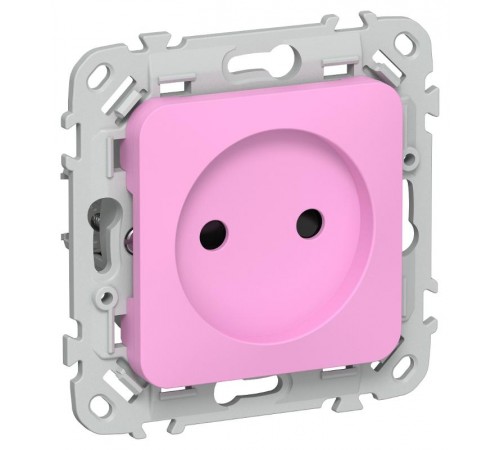FLITE Розетка без заземления со шторками 10А РСш01-0-ФлПр пурпурный  FI-R13-10-K99  IEK