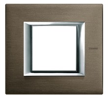 Axolute декоративные накладки прямоугольной формы, анодированные, цвет бронза, на 2 модуля  HA4802BR  Legrand