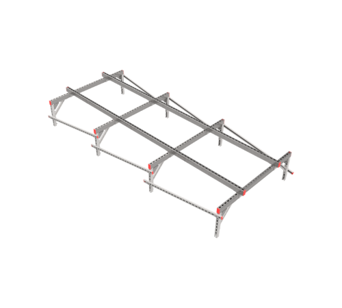 Опорная конструкция для установки оборудования TECHNORAPTOR 1500х3500 HD  KM-TR-SSEI-1500-3500 HD  КМ - профиль