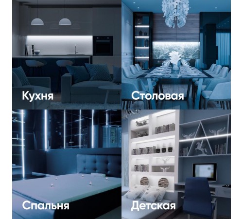 Лента светодиодная LRCOB-352-8 12W/m 8mm 24V 6500K 3year белая 5 м  Б0053964  ЭРА