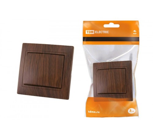 Выключатель 1 кл. 10А "ЭКО" (бук) "Таймыр"  SQ1814-0301  TDM