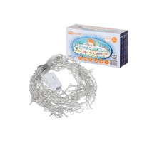 Гирлянда светодиодная "Занавес" 1,5х1,5 м, 168LED, белый, 8 режимов, 250 В, IP20  SQ0361-0069  TDM