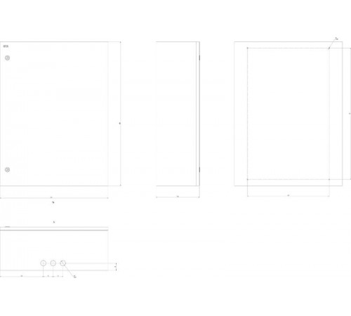  Щит с монтажной панелью металлический ЩМП-4-0 76 УХЛ3 IP31 (800х650х250) SIMPLE  Б0046706  ЭРА