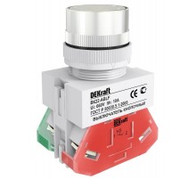 Выкл. кноп. ABLF 22 мм Цвет:БЕЛЫЙ 220В ВK-22   25011DEK  DEKraft
