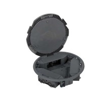 Simon CIMA 500 Люк на 3 модуля 500CIMA (6 модулей 45х45 мм), горизонт.подкл., глубина 69мм, посадка 300мм, серый  52050203-035  Simon