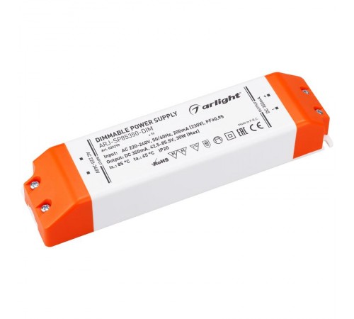 Блок питания ARJ-SP85350-DIM (30W, 350mA, PFC, Triac)  022299  Arlight