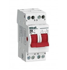 Трехпозиционный выключатель-разъединитель 2P 25A ВР-103  17208DEK  DEKraft