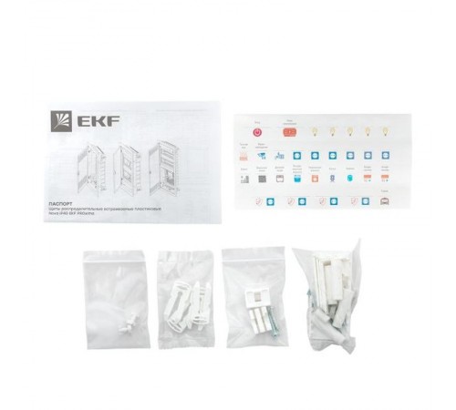 Встраиваемый слаботочный щит "Nova" 2 габарит с металлической перфорированной дверью IP41  nv-mb-pmd-2  EKF