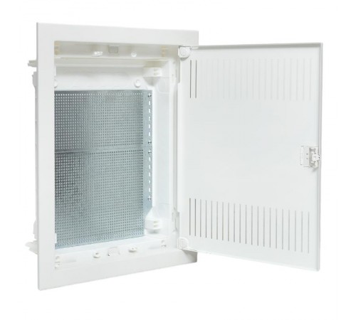 Встраиваемый слаботочный щит "Nova" 2 габарит с металлической перфорированной дверью IP41  nv-mb-pmd-2  EKF