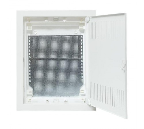 Встраиваемый слаботочный щит "Nova" 2 габарит с металлической перфорированной дверью IP41  nv-mb-pmd-2  EKF