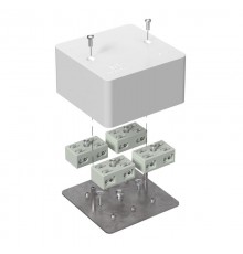 Коробка огнестойкая распределительная для кабель-канала 40-0460-FR6.0-4-8-Р Е15-Е60 85х85х45 IP42 разветвительная 40-0460-FR6.0-4-8-Р  Промрукав