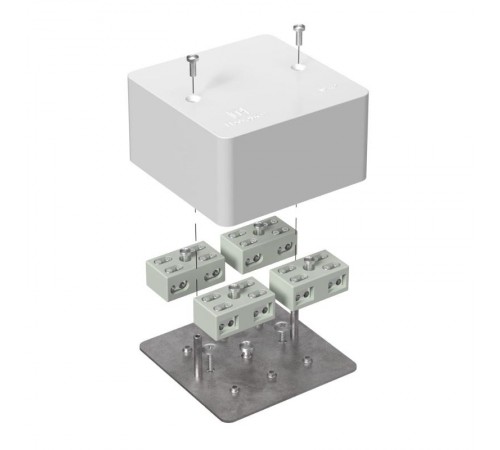 Коробка огнестойкая распределительная для кабель-канала 40-0460-FR6.0-4-8-Р Е15-Е60 85х85х45 IP42 разветвительная 40-0460-FR6.0-4-8-Р  Промрукав