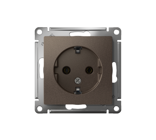 AtlasDesign Мокко Розетка с заземлением, 16А, механизм  ATN000643  SE