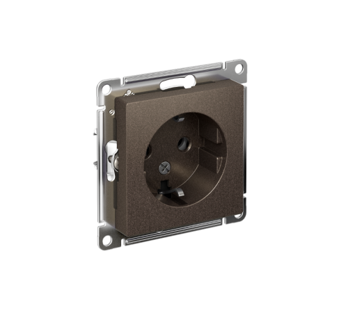 AtlasDesign Мокко Розетка с заземлением, 16А, механизм  ATN000643  SE