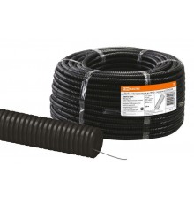 Труба гибкая гофрированная ПНД 32мм с протяжкой легкая (50 м)  SQ0413-0004  TDM
