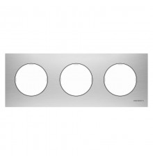 Рамка 3-постовая, серия SKY Moon, цвет нержавеющая сталь2CLA867300A4001 ABB