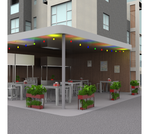 Гирлянда светодиодная "Белт Лайт" серия Holiday, 10 ламп, 7,7 м, IP44, мультицвет, 1/6  HL060  Gauss