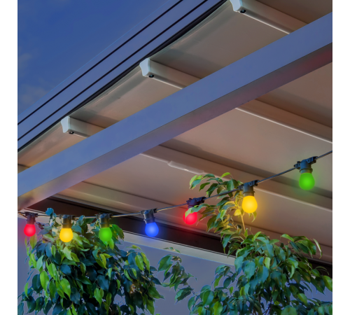 Гирлянда светодиодная "Белт Лайт" серия Holiday, 10 ламп, 7,7 м, IP44, мультицвет, 1/6  HL060  Gauss