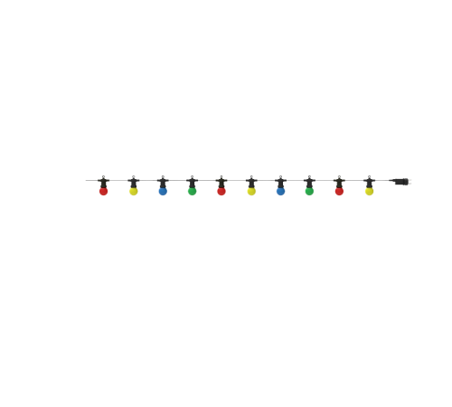 Гирлянда светодиодная "Белт Лайт" серия Holiday, 10 ламп, 7,7 м, IP44, мультицвет, 1/6  HL060  Gauss