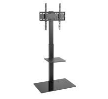 Напольная стойка с кронштейном для телевизора 32"-55" дюймов REXANT с дополнительной полкой для медиаоборудования серия Profi 38-0317  REXANT