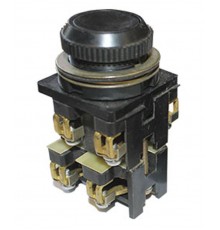 ВК30-10-11110-40 У2, черный, 1з+1р, цилиндр, IP40, 10А. 660В, выключатель кнопочный (ЭТ)  ET053187  Электротехник