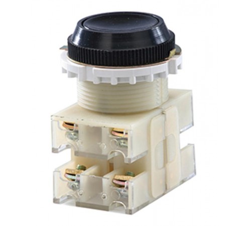 ВК30-10-11110-40 У2, черный, 1з+1р, цилиндр, IP40, 10А. 660В, выключатель кнопочный (ЭТ)  ET053187  Электротехник