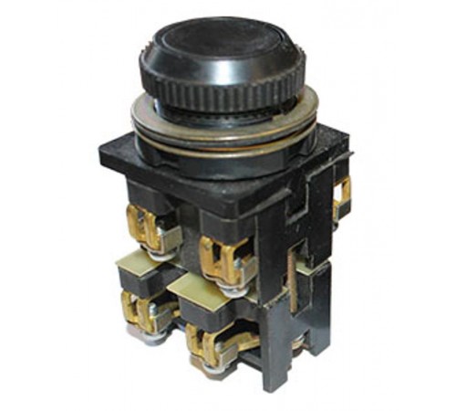 ВК30-10-11110-40 У2, черный, 1з+1р, цилиндр, IP40, 10А. 660В, выключатель кнопочный (ЭТ)  ET053187  Электротехник