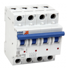 Выключатель автоматический четырехполюсный OptiDin BM63-4NL32-10-УХЛ3  262992  КЭАЗ