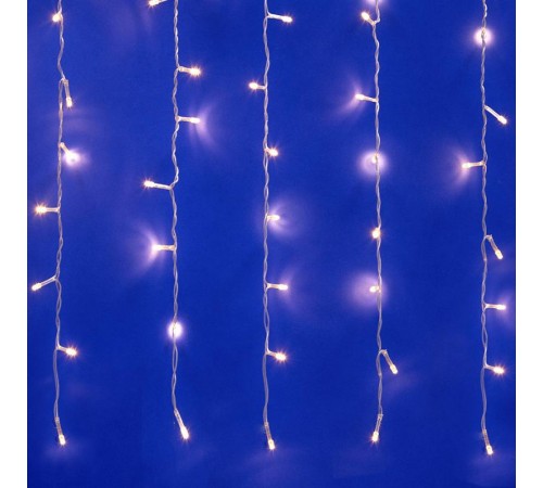 Занавес светодиодный  с контроллером  ULD-C1510-160/DTA WARM WHITE IP20 , 1,5х1м. 160 диодов. теплый белый свет. шнур прозр.  UL-00006422  Uniel