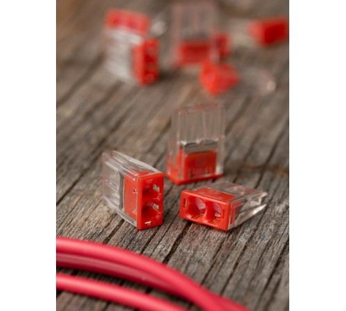 Строительно-монтажная клемма СМК 2273-242 (с пастой) 2 отверстия 0,5-2.5мм2 (100шт.) EKF PROxima  plc-smk-2273-242  EKF