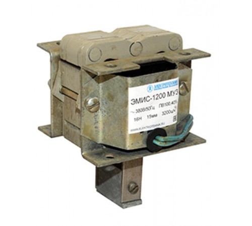 ЭМИС-1200 МУ3, 380В, толкающее исполнение, ПВ 100%, IP20, с гибкими выводами, электромагнит  (ЭТ)   ET003954   Электротехник