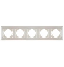 UGRA РАМКА 5-местная, цвет жемчуг  С1150-028  GUSI Electric