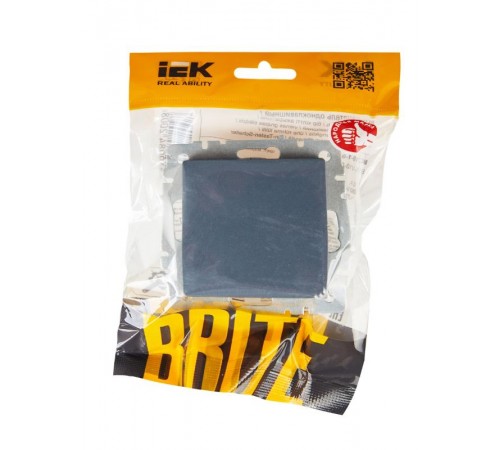 BRITE Выключатель 1-клавишный 10А ВС10-1-0-БрМ маренго  BR-V10-0-10-K35  IEK