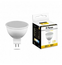 Лампа светодиодная LB-560 (9W) 230V G5.3 2700K MR16  25839  FERON