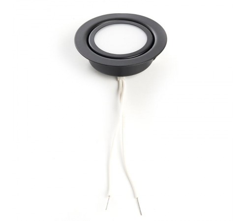 Светильник встраиваемый для мебели светодиодный 3W, 150 Lm, 4000К, черный, LN7 с др-ром в/компл  41691  FERON