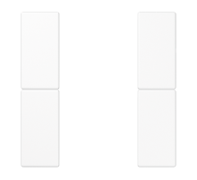 комплект накладок 2гр белый LS502TSAWW Jung