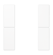 комплект накладок 2гр белый LS502TSAWW Jung