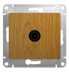 Glossa Дерево Дуб TV Розетка одиночная 1DB  GSL000591  SE