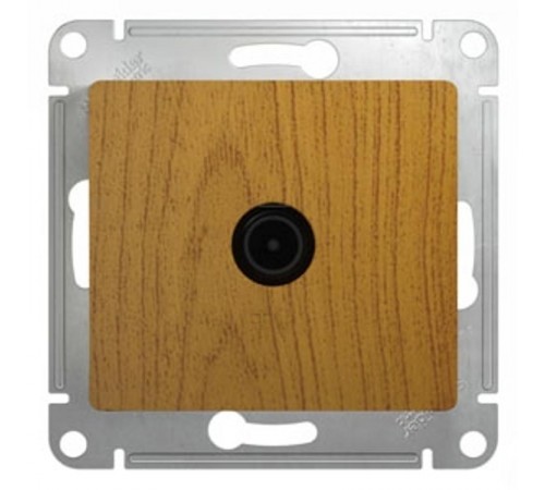 Glossa Дерево Дуб TV Розетка одиночная 1DB  GSL000591  SE
