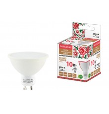Лампа светодиодная PAR16 10 Вт, 230 В, 3000 К, GU10 Народная  SQ0340-1664  TDM