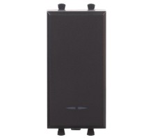 Выключатель модульный, "Avanti", "Черный матовый", 1 модуль  4412101  DKC