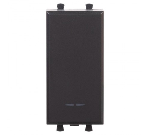 Выключатель модульный, "Avanti", "Черный матовый", 1 модуль  4412101  DKC