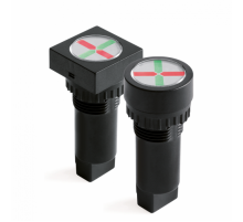 Индикатор положения, винт. подкл., уст.размер 22/30, квад., крас./жёлт., 230В,  AC4S23RY230  DKC